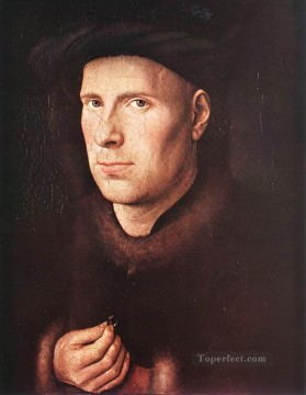 Jan van Eyck Painting - Portrait of Jan de Leeuw Renaissance Jan van Eyck
